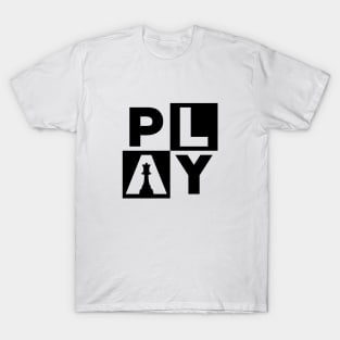 Play Chess Chequered Design T-Shirt